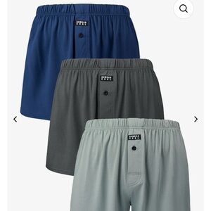BAMBOO COOL Men's Boxers - 3-pack in Blue, Gray, Blue Gray